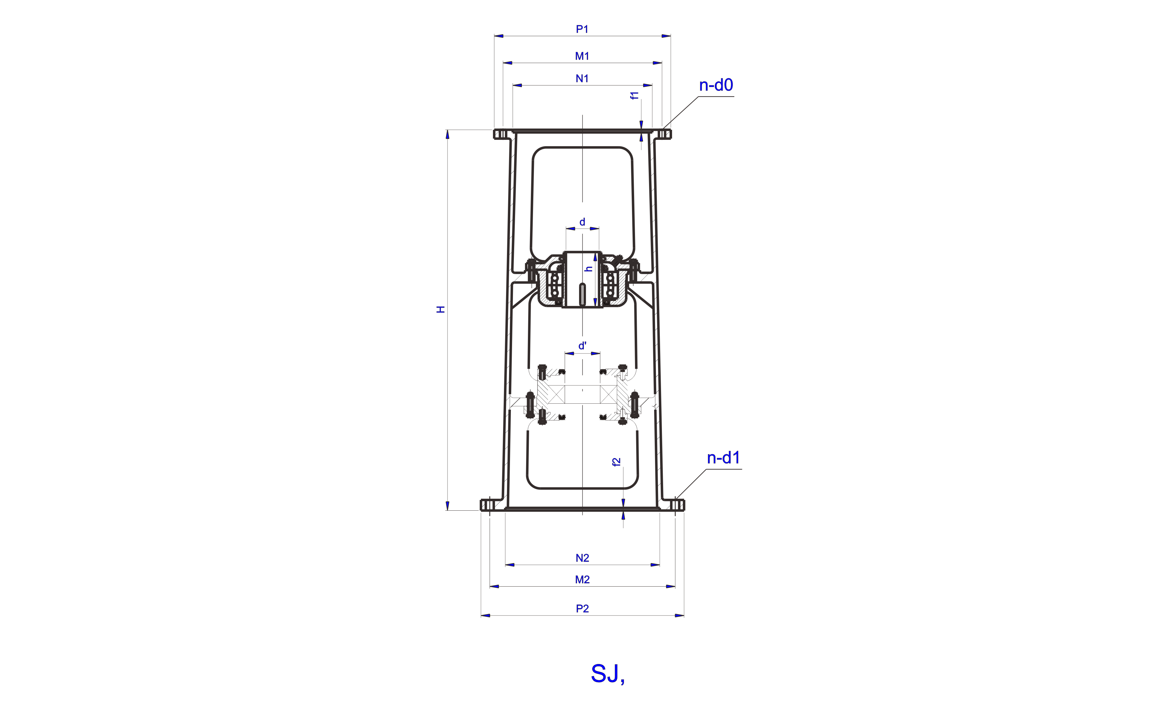   SJ.LSJ型雙支點(diǎn)攪拌機(jī)機(jī)架設(shè)計(jì)圖